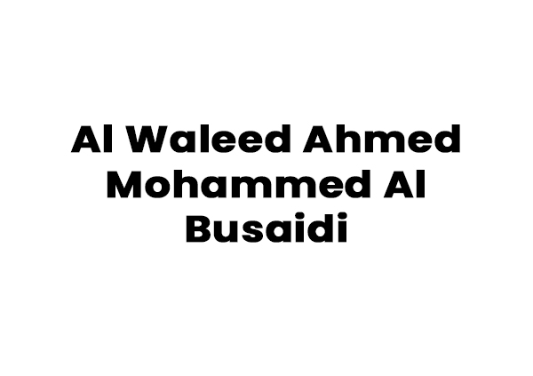 1-Al Waleed Ahmed Mohammed Al Busaidi